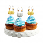 Little Genie Productions Glitterati Decorative Candle Set Gold & Sidabrinis Party Collection 6pcs