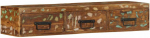 Sieninė televizoriaus spintelė, 100x30x19cm, perdirbta mediena