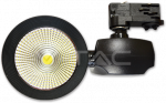 40W Euro LED &scaron;viestuvas ant bėgelio V-TAC, juodas, (4000K)