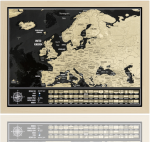 UAB Smagos Nutrinamas žemėlapis Europa su rėmeliu