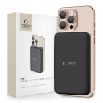 Powerbank Tech-Protect PB24 LifeMag QI2 MagSafe 10000 mAh - juodos spalvos