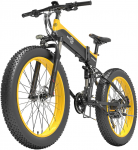 Elektrinis dviratis Bezior X1500, 26", 1500W, 12,8Ah, juodas/geltonas