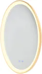 Sieninis &scaron;viestuvas 36W LED &scaron;viestuvas - veidrodis VANITY, matinės aukso sp., 3000/4000/6000K, dimeriuojamas, IP44, 01-3822