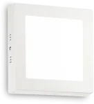 Lubinis &scaron;viestuvas 12W LED pavir&scaron;inis &scaron;viestuvas UNIVERSAL SQUARE, baltas, 2700K, 342573