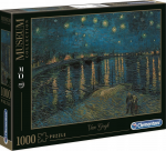 Clementoni Dėlionė 1000 vnt. - Vincentas van Gogas: Žvaigždėta naktis vir&scaron; Ronos