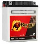 Banner 12Ah Bike Bull -+ 12V 170A akumuliatorius 134x80x160mm