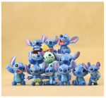 Figūrėlių rinkinys Happy People Stitch, 6 vnt.