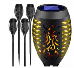 Happy People LED sodo &scaron;viestuvas su saulės baterija, 4 vnt.