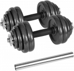 REBEL ACTIVE reguliuojamo svorio hanteliai dėkle, 30 kg, su &scaron;tanga