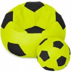 Sėdmai&scaron;is su pufu Ball XXXXL, žalias/juodas