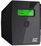 Green Cell Žalias Cell Avarinis maitinimo &scaron;altinis (UPS) Greencell 850VA 480W PowerProof su LCD ekranu