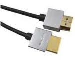 Kabelis PremiumCord Kabelis Slim HDMI kabelis, 1m, High Speed + Ethernet (v1.4), złocone złącza