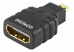 HDMI - micro HDMI adapteris DELTACO 4K UHD 30Hz, juodas / HDMI-24-K / R00100027