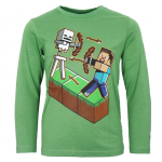 "Minecraft" Steve ir Skeletonas vaiki&scaron;ki mar&scaron;kinėliai ilgomis rankovėmis