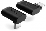 Adap. Hama USB-C plug->USB C socket 90&deg; Angle