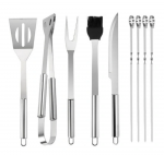Grilio įrankių rinkinys su dėklu GrillGear, 9vnt.