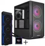 Lian Li LANCOOL 216 PC-Geh&auml;use Bundle + HYDROSHIFT II LCD-S 360TL AiO + - juodas