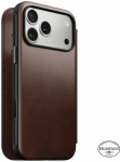 Nomad Modern Leather dėklas, rustic rudos spalvos (Horween) - Apple iPhone 17 Pro Max