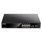D-Link | 10 Gigabit port Switch with PoE | DGS-1010MP | Unmanaged | Desktop / Rackmount | Gigabit Ethernet (copper) jungtys quantity 1 | SFP jungtys quantity 1 | Power over Ethernet (PoE) jungtys quantity 8