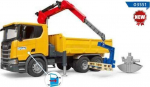 Bruder Vehicle Scania Super 560R Truck with crane and pallets