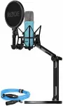 Rode Microphones NT1 Signature +XLR-cable+Desktop Studio Arm , microphone - lightblue, Bundle