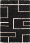Kilimas CREYA GIPSY, 170 x 120 cm, juodos sp., 100% perdirbto poliesterio