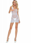 Passion Woman Bodystockings PASSION BS113 Elegant Baltas Lace Bodystocking - Open Design, Size Options