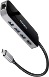 Axagon Multiport USB 3.2 Gen 1 &scaron;akotuvas. HDMI, Gigabit LAN ir maitinimo tiekimas. 20 cm USB-C laidas.