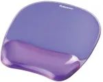 Fellowes CRYSTAL pelės kilimėlis ir gelinė rie&scaron;o atrama, violetinės spalvos