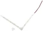 Skaidrus kampinis sujungimas 24V LED juostai