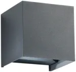 Sieninis &scaron;viestuvas 2x10W LED sieninis fasado &scaron;viestuvas ALFA, antracito sp., CCT, IP54