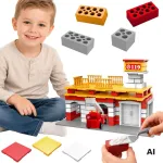 WOOPIE Construction Set Fire Station Truck 140 pieces for Kids