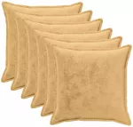 Pagalvėlės užvalkalas 6 vnt. HOUTEN Taupe 55 x 55 cm Flanelė