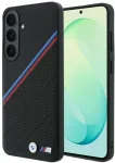 Dėklas BMW M Tricolor Metal Logo MagSafe skirtas Samsung Galaxy S26 FE juodas
