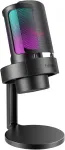 FIFINE MI1 stalinis kondensatorinis USB mikrofonas su RGB ap&scaron;vietimu ir apsauginiu filtru