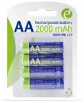 GEMBIRD Baterijos AA &ndash; paruo&scaron;tos naudoti 2000 mAh, 4 vnt. Blisteris