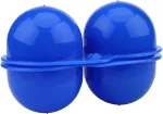 Alomejor 2 x plastikinis kiau&scaron;inių laikiklis, ne&scaron;iojama kiau&scaron;inių dėžutė žygiams, i&scaron;kyloms, stovyklavimui (mėlyna)