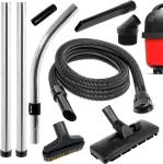 Spares2go pilnas &scaron;lapio ir sauso valymo rinkinys su 2.5 m žarna, vamzdžiais, grindų ir mini įrankiu, suderinamas su Numatic Henry Hetty ir kt. dulkių siurbliais