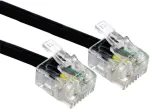 Alida Systems &reg; 30 m Adsl kabelis - auk&scaron;čiausios kokybės / paauksuoti kontaktiniai kai&scaron;čiai / didelės spartos interneto plačiajuostis ry&scaron;ys / mar&scaron;rutizatorius arba modemas į rj11 telefono lizdą arba mikrofiltrą / juodas