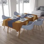 Le Jardin du Lin virtuvinis dekoratyvinis staltiesė rudos spalvos 140 x 200 cm - sukurta ir pagaminta Turkijoje
