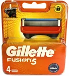 Gillette Fusion 5 keičiami skustuvo galvučių įdėklai, 4 vnt, a&scaron;trūs