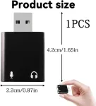 I&scaron;orinė garso plok&scaron;tė Usb į 3.5mm lizdą, stereo garsas
