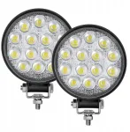 2x 42w Led darbinis žibintas automobiliui, i&scaron;sklaidytos &scaron;viesos traktoriui 12v 24v