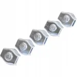 Vienas apkabos spaustukas, cinkuotas, 6 mm, 5 vnt.