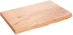 Stalvir&scaron;is, &scaron;viesiai rudas, 60x40x(2-4) cm, medienos masyvas