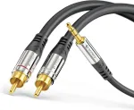 Sonero S-ac600-050 Audio adapteris 5m, 3.5mm Jack į 2x Rca, paauksuoti kontaktai