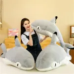 Herfair mink&scaron;tas žaislas ryklys pliu&scaron;inis žaislas kawaii kim&scaron;tinis žaislas pliu&scaron;inė pagalvėlė apkabinimui ir žaidimui ryklys pliu&scaron;inis žaislas pliu&scaron;inės lėlės kalėdinė dovana vaikams, mergaitėms ir berniukams (70 cm)