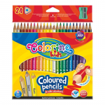 Patio Spalvoti pie&scaron;tukai, tribriauniai COLORINO, 24 spalvos, su drožtuku