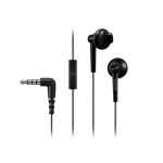 Į ausis įstatomos ausinės su mikrofonu Panasonic RP-TCM55E-K, Juodos