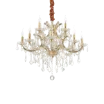 Pakabinamas &scaron;viestuvas Ideal Lux Suspended lamp with 12 lights NAPOLEON, E14, wood